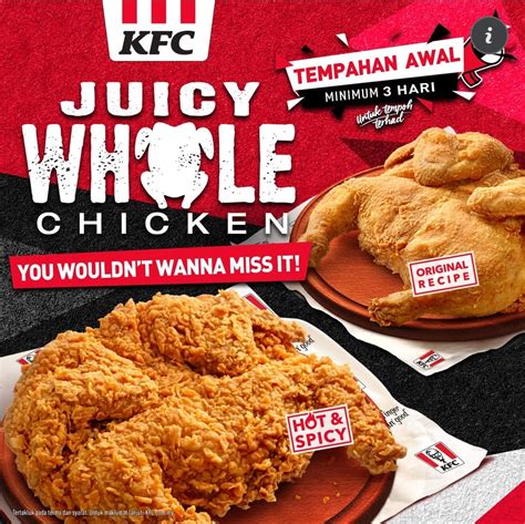 20 Mar 2023 Onward Kfc Juicy Whole Chicken Promo