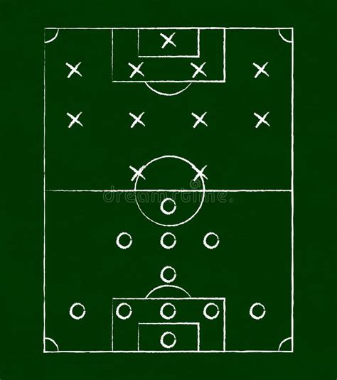 Football Tactics Chalkboard Stock Illustrations 205 Football Tactics