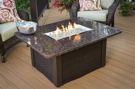Outdoor Greatroom Grandstone Gas Fire Pit Coffee Table