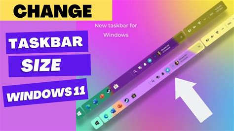 Change The Taskbar Size In Windows 11 No Software Quick Step Youtube