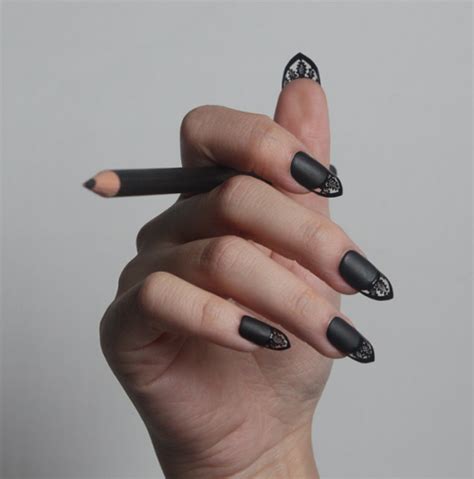 Essie matte french manicure tips. matte french manicure | Tumblr