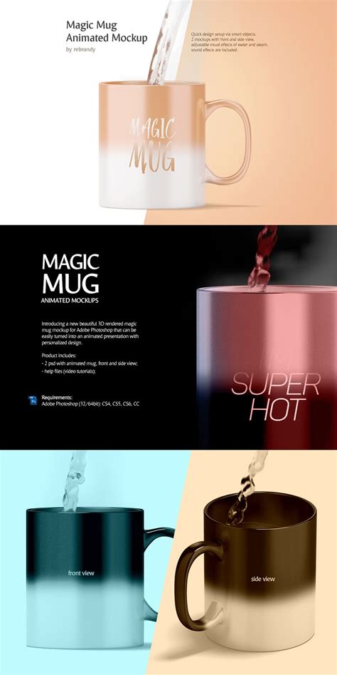 Download Magic Mug Animated Mock up in 2020 | Mugs, Mockup, Mocking