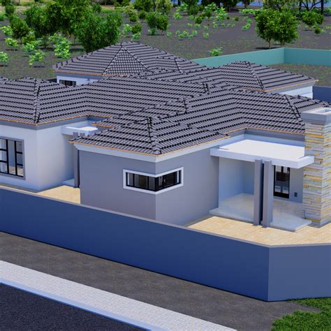 4 Bedroom House Plan Mlb 0077s My Building Plans South Africa