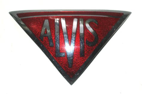 Alvis Ta14 1948 Car Badge Similar Inverted Red Triangle Badge Fitted