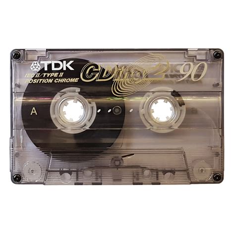 Tdk Cding2 90 2001 Chrome Blank Audio Cassette Tapes Retro Style Media