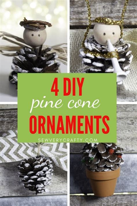 4 Beautiful Diy Pine Cone Christmas Ornaments Diy Pinecone Pine Cone