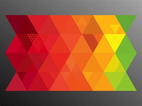 Colorful Triangles Vector Art And Graphics
