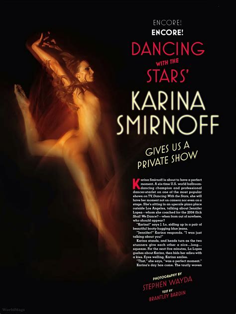 Karina Smirnoff Of Dancing With The Stars Naked In Playboy Your
