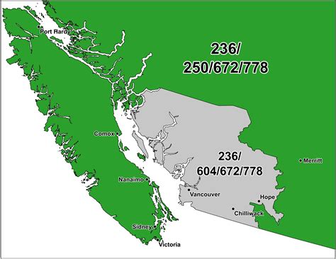 Cna Canadian Area Code Maps
