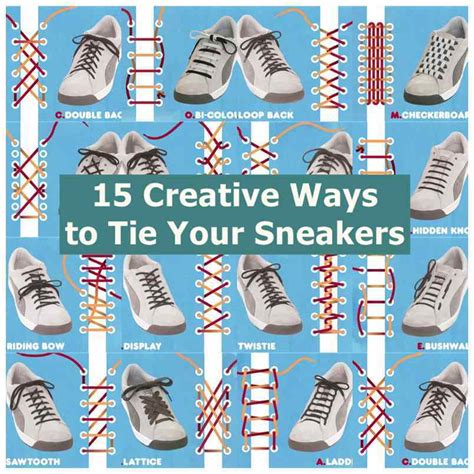 It's a lot easier to lace up your sneakers when they're you can tie the laces behind the tongue of your shoes and tuck the laces under the tongue. 15 Creative Ways to Tie Your Sneakers