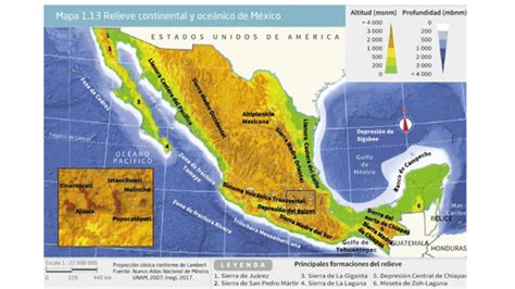 El Relieve En México Geografía Primero De Secundaria Ntemx