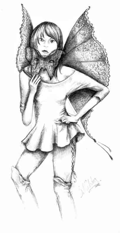 Dark Drawings But Beautiful Drawing Of A Dark Fairy With A Mask Large