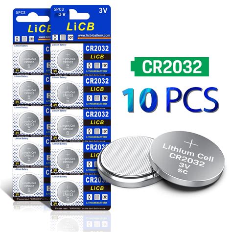 Licb Cr2032 Battery 2032 3v Lithium Coin Battery Cell Cr 2032 Button