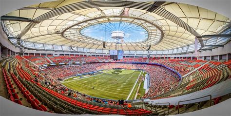 The bc lions are a professional canadian football team based in vancouver, british columbia. CFL Football: BC Place Stadium | This is a panorama of BC ...
