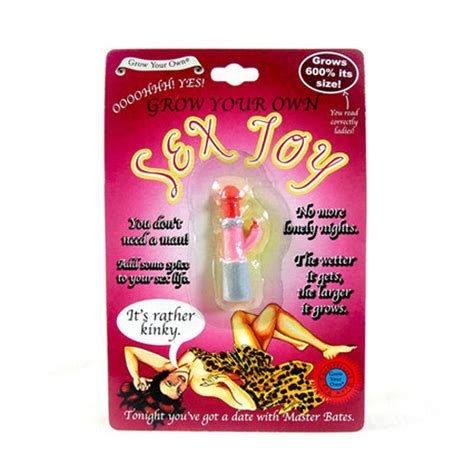 Grow Your Own Sex Toy Adult Novelty Joke Funny T