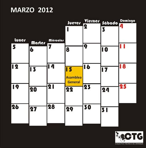 Colectivo TÉcnico De Granada Calendario