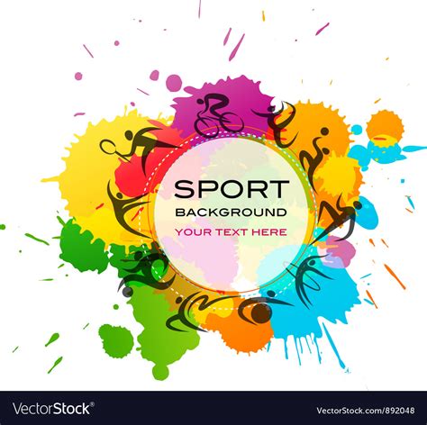 Kein causa, unverwöhnt sport1 hd einschalten. Sport background - colorful Royalty Free Vector Image