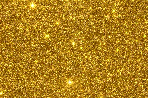 Gold Glitter Texture Background With Small Stars