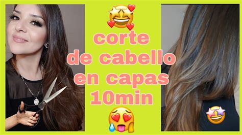 Como Cortar El Cabello En Capas Tu Misma Diy Youtube