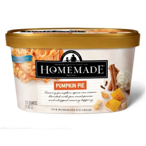 Homemade Brand Pumpkin Pie Ice Cream 48 Fl Oz Bakers