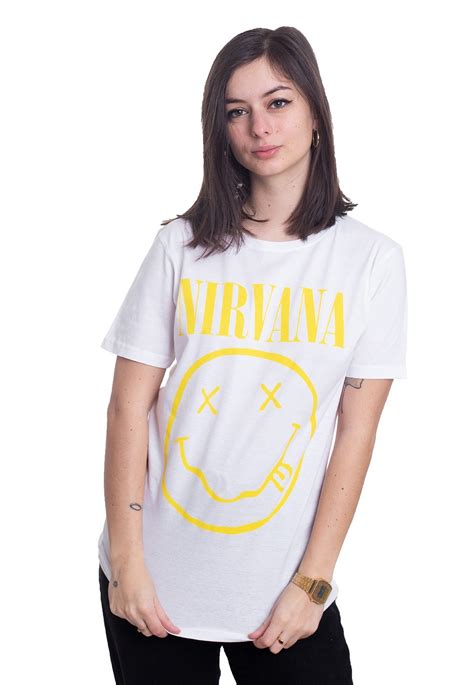 Nirvana Yellow Smiley White T Shirt Impericon En