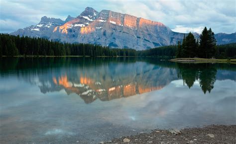 Two Jack Lake Sunrise At Banff National Park Etsy