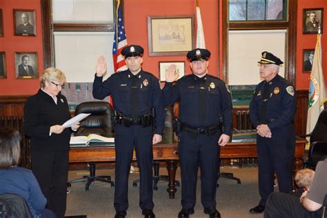 Two New Belmont Police Officers Sworn In