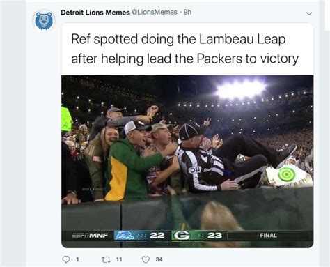 Lions Fans Turn To Memes After Being Hurt By Refs
