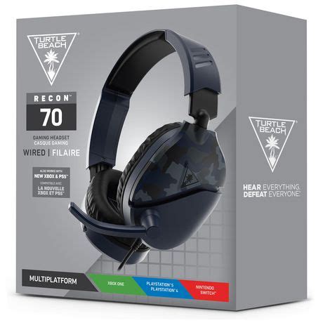Turtle Beach Recon 70 Blue Camo Gaming Headset PS4 Pro PS4 PS5