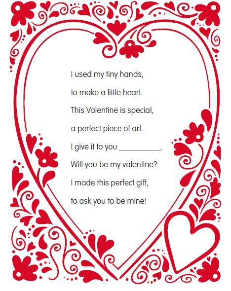 My Free Valentines Day Handprint Poem Makes For A Great Classroom