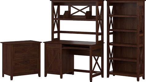 Buy Bush Furniture Key West Small Computer Desk With Hutch Bookcase