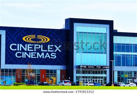 Cineplex Cinemas Front Building Logo Blue Stock Photo 1741811312
