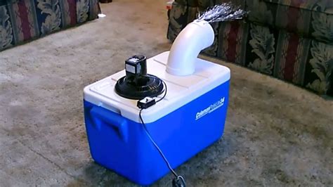 Make A Homemade Air Conditioner Using A Cooler Ice And A Fan Diy Ways