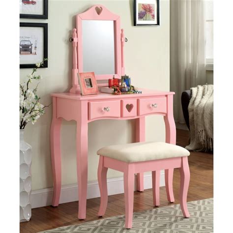 Enter your mobile number and select to receive automated marketing text messages about new items we're so glad you've signed up for the latest from pottery barn kids and our family of brands. Furniture of America Brunilda 2 Piece Kids Vanity Set in ...