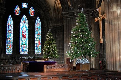 Glasgow Cathedral At Christmas 2009 Communion Table Scotland