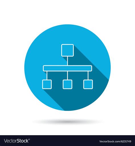 Hierarchy Icon Organization Chart Sign Royalty Free Vector