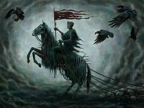Grim Reapers Flag By Yuan Li Imaginaryimmortals