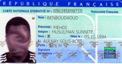 « les niveaux de sécurité des cartes nationales d'identité délivrées par les états membres (…) varient considérablement, ce qui accroît le risque de falsification et beaucoup s'inquiètent déjà de l'utilisation qui sera faite des données supplémentaires contenues sur cette nouvelle carte d'identité à puce. Votre religion bientôt obligatoirement mentionnée sur ...