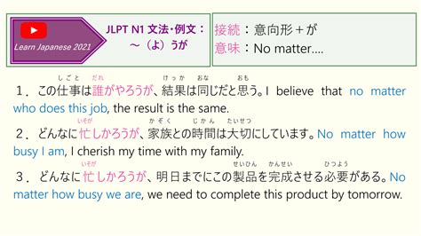 Jlpt N1 文法・例文：～（よ）うが Learn Japanese 2021