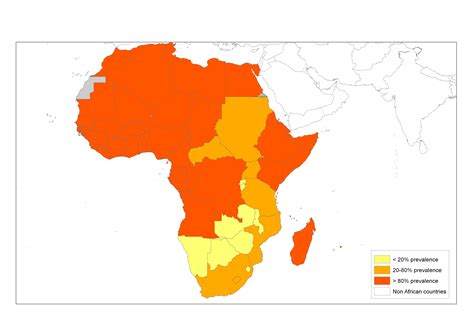 Map Of Rates Of Prevalence Of Male Circumcision In Africa Health The New Humanitarian