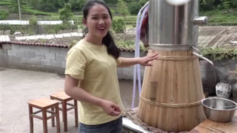 Chinese Girl In Rural China Show You How To Make Wine By Traditional Way Amazing White Wine
