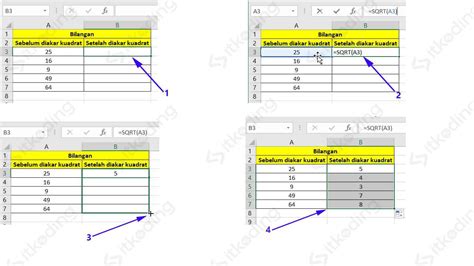 Cara Membuat Rumus Akar Kuadrat Di Excel Warga Co Id