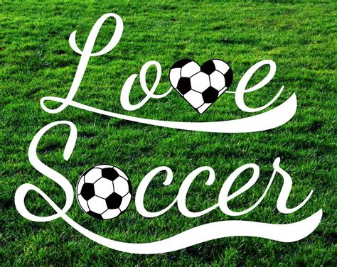 Love Soccer Svg Design Svg Soccer Love Cut File For Cricut And Etsy