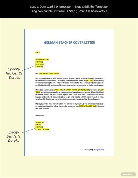 2 German Cover Letter Format Download 36guide
