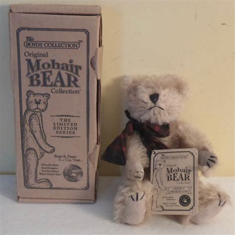 Limited Edition Boyds Collection Mohair Bear Adams F Etsy