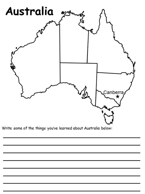 ▲ printing options · you can print the files at home using a heavyweight, matte photo paper or card stock · take the files to your local print shop these were easy to print and excellent quality. Australia's States worksheets | Australia Day Printables ...