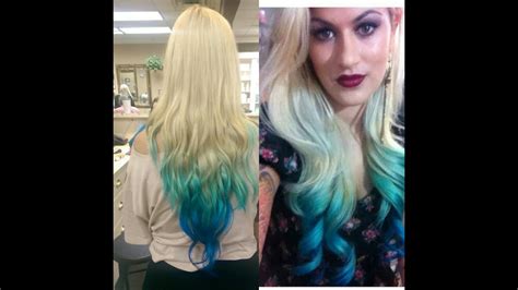 Root fade wefted hair extensions ombre dip dye hair colours salon styling remy. How to| DIY Colored Ombre Dip Dye Hair tutorial - YouTube