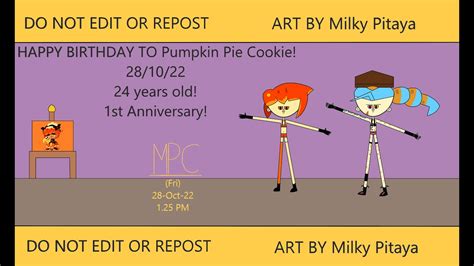 Happy Birthday To Pumpkin Pie Cookie Jinx Jinx Gaming Speedpaint