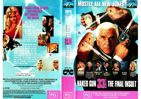 Naked Gun The Final Insult The On Paramount Australia VHS Videotape