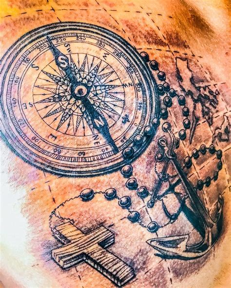 225 Compass Tattoos Let A Compass Tattoo Guide Your Way Compass